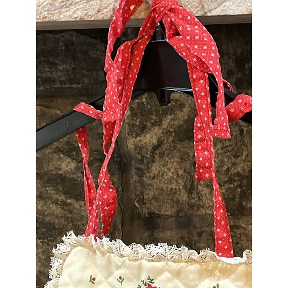 Vintage Gourmet Gallery Collectible Christmas Goose - Poinsettia Themed Apron - Picture 5 of 9